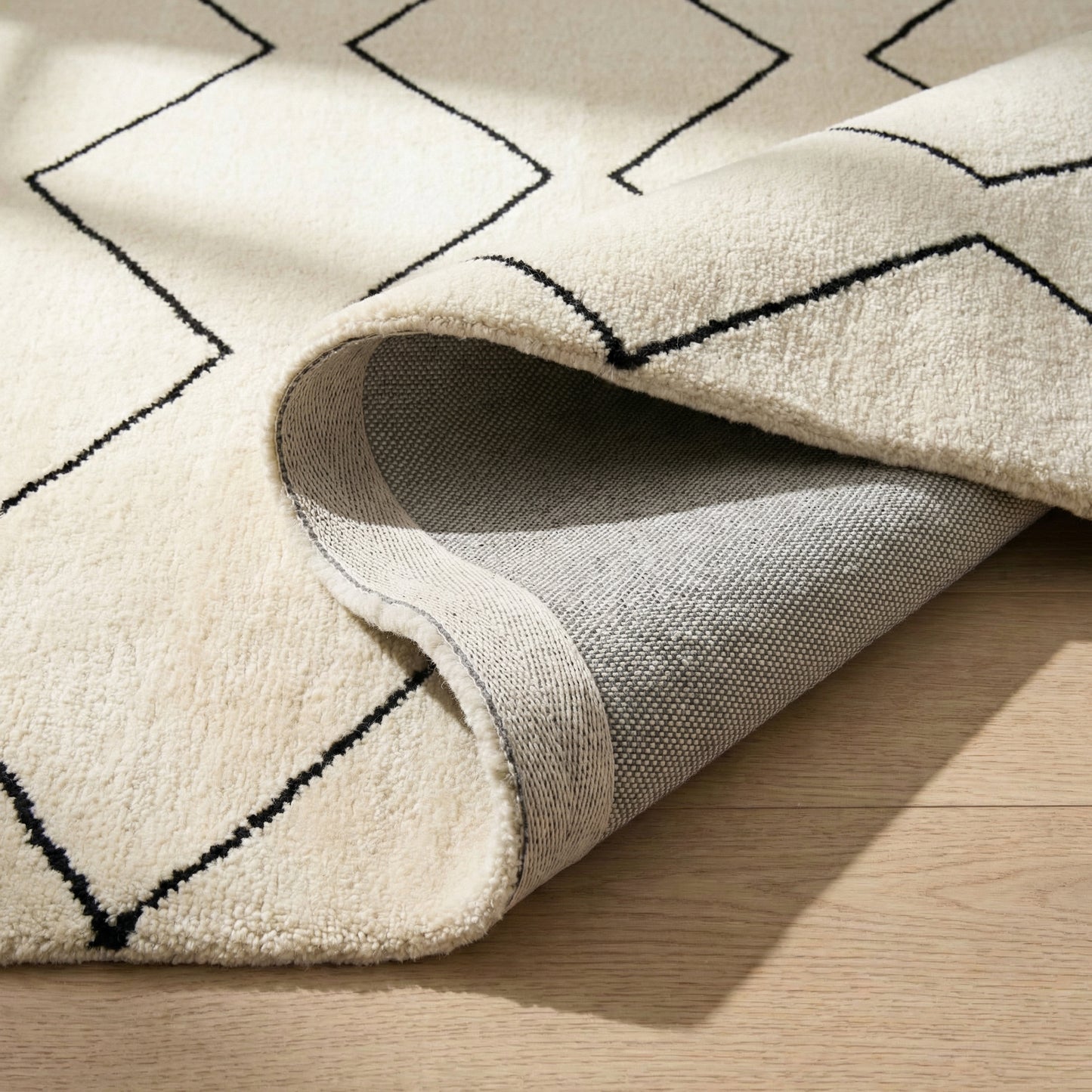 Aegis Trellis Contemporary Beige and Black Indoor Rug-15