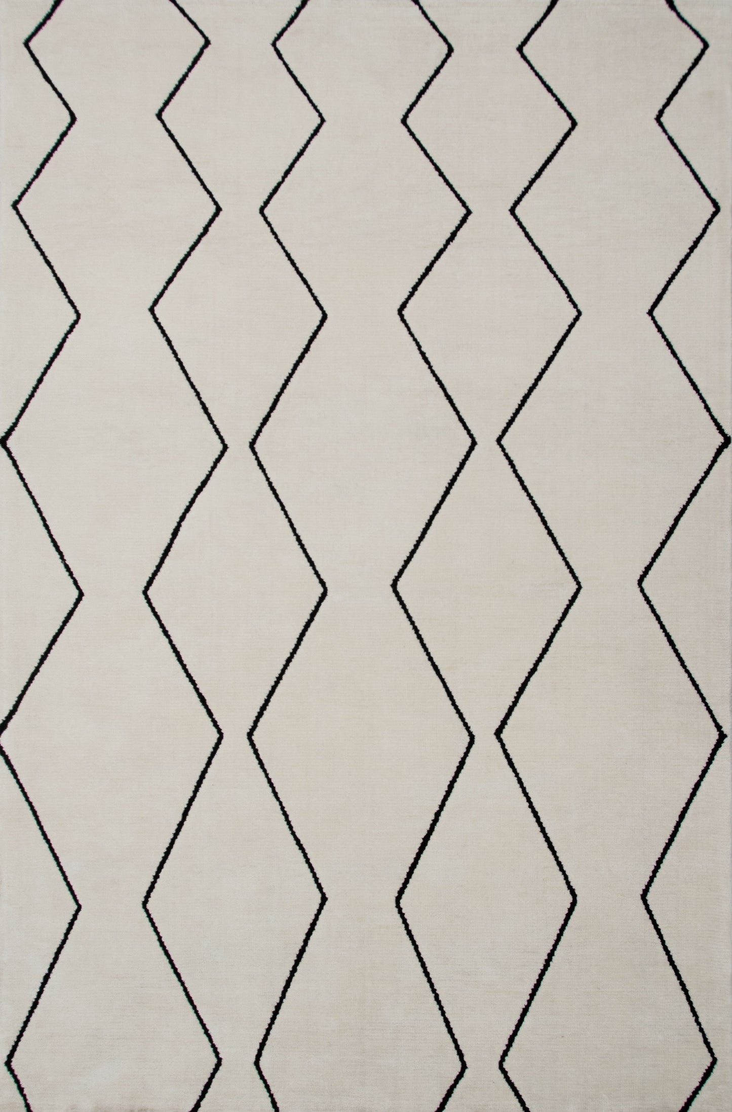 Aegis Trellis Contemporary Beige and Black Indoor Rug