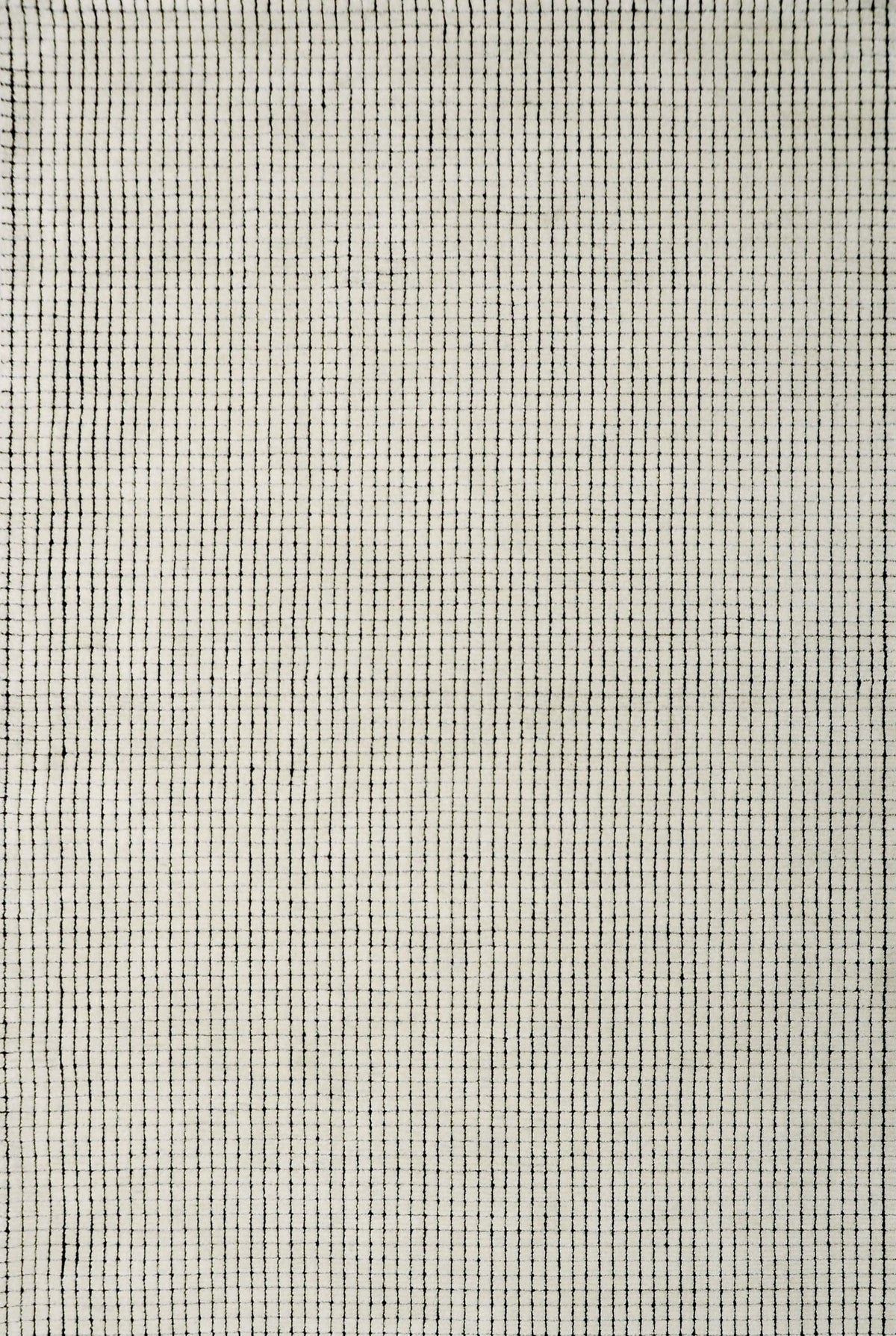 Moru Checkered Contemporary Beige and Black Indoor Rug