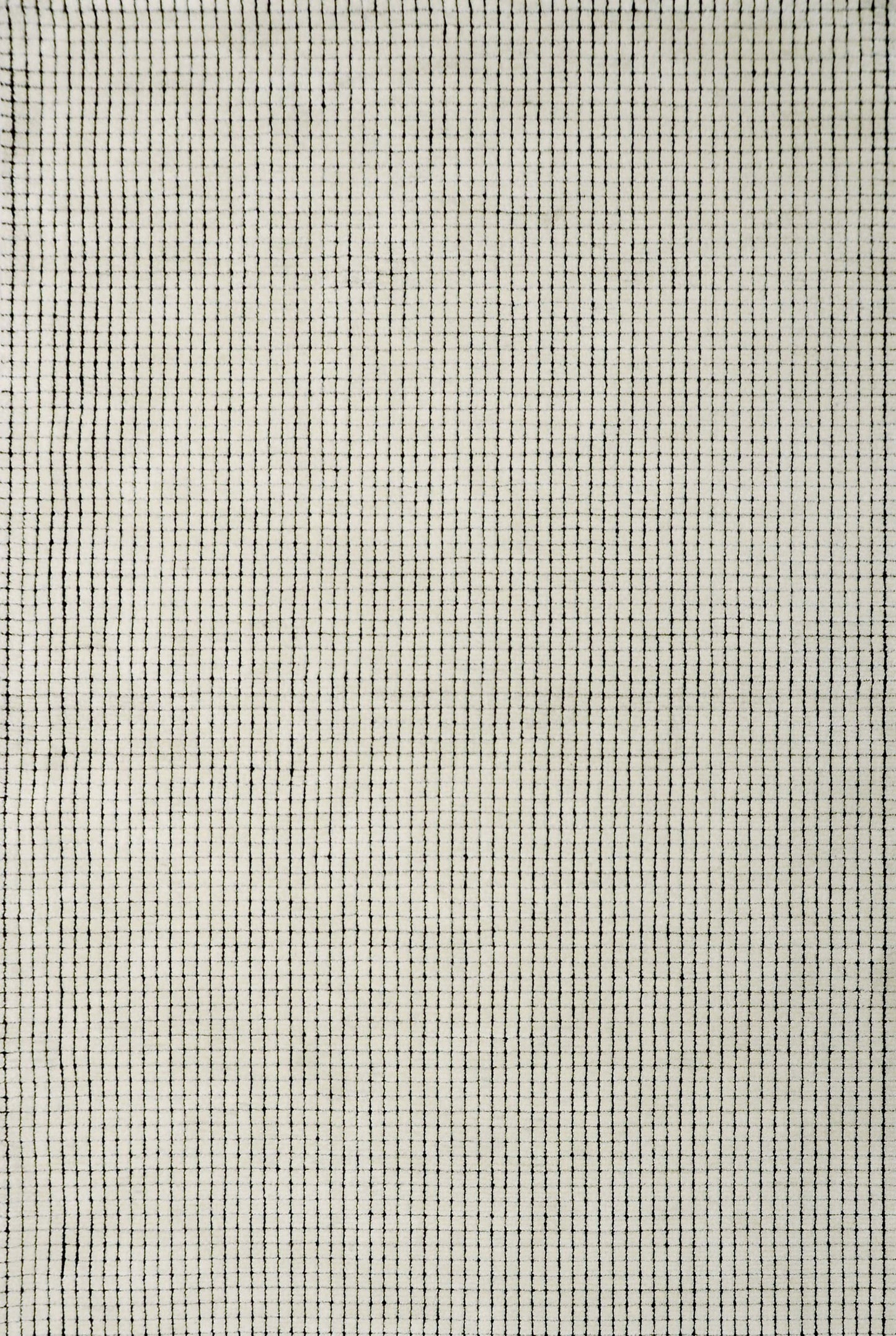 Moru Checkered Contemporary Beige and Black Indoor Rug