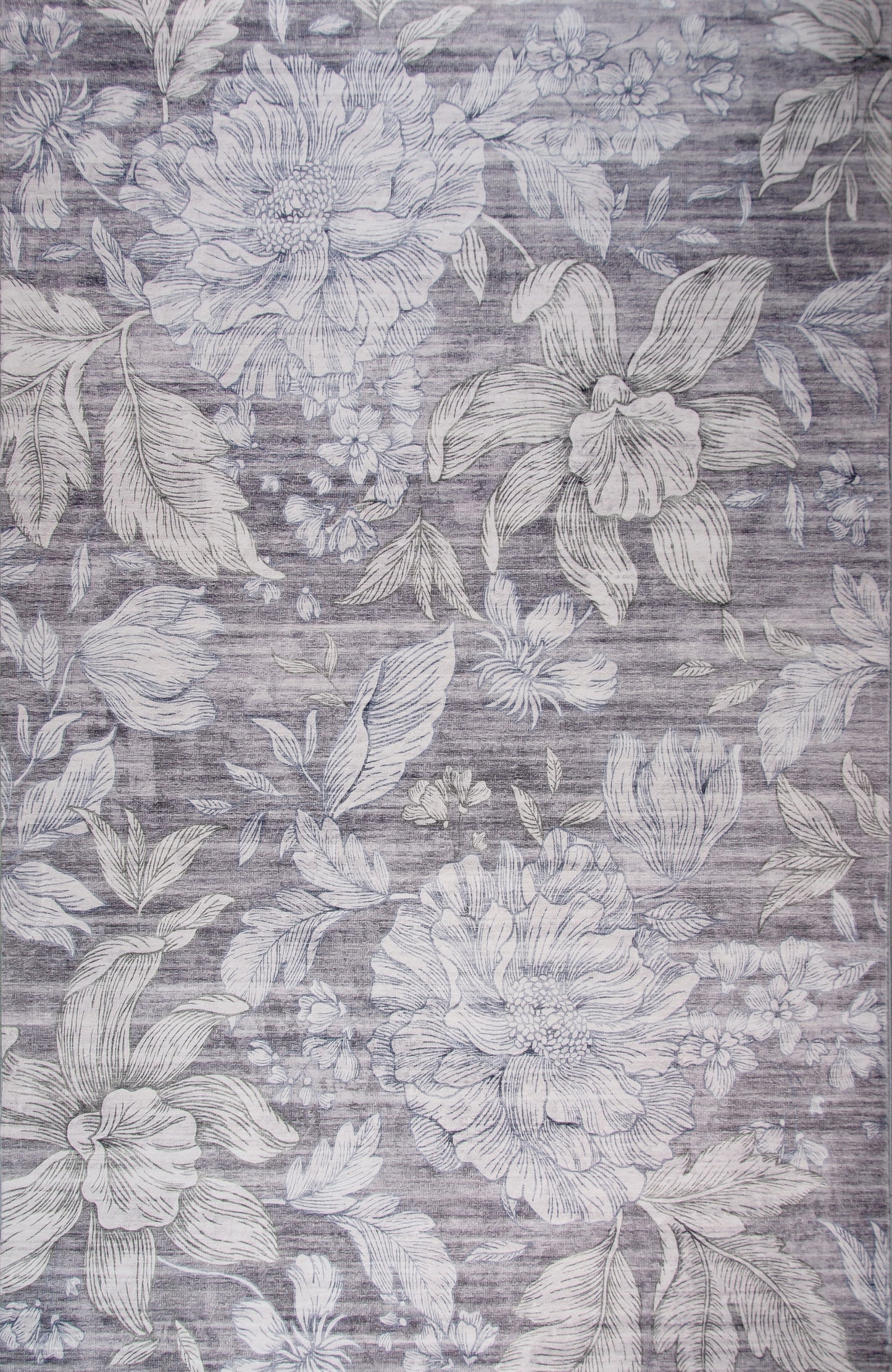 Serena Floral Transitional Beige and Grey Indoor Rug-3