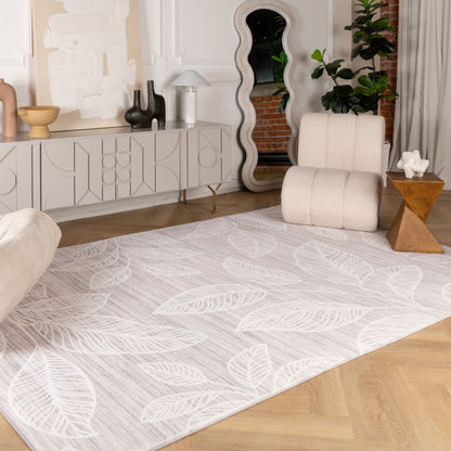 Blossom Floral Modern Cream Rug