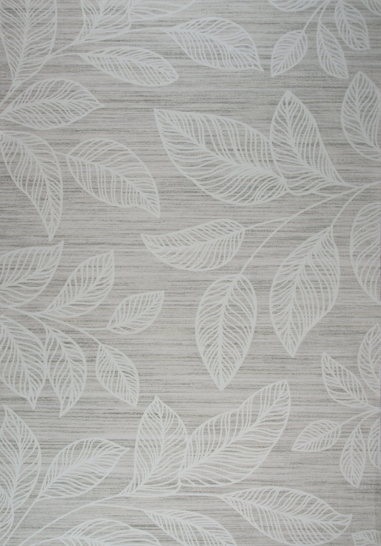Arbor Botanical Leaf Comtemporary Cream and Beige Indoor Rug