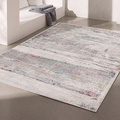 Capri Abstract Contemporary Grey Rug