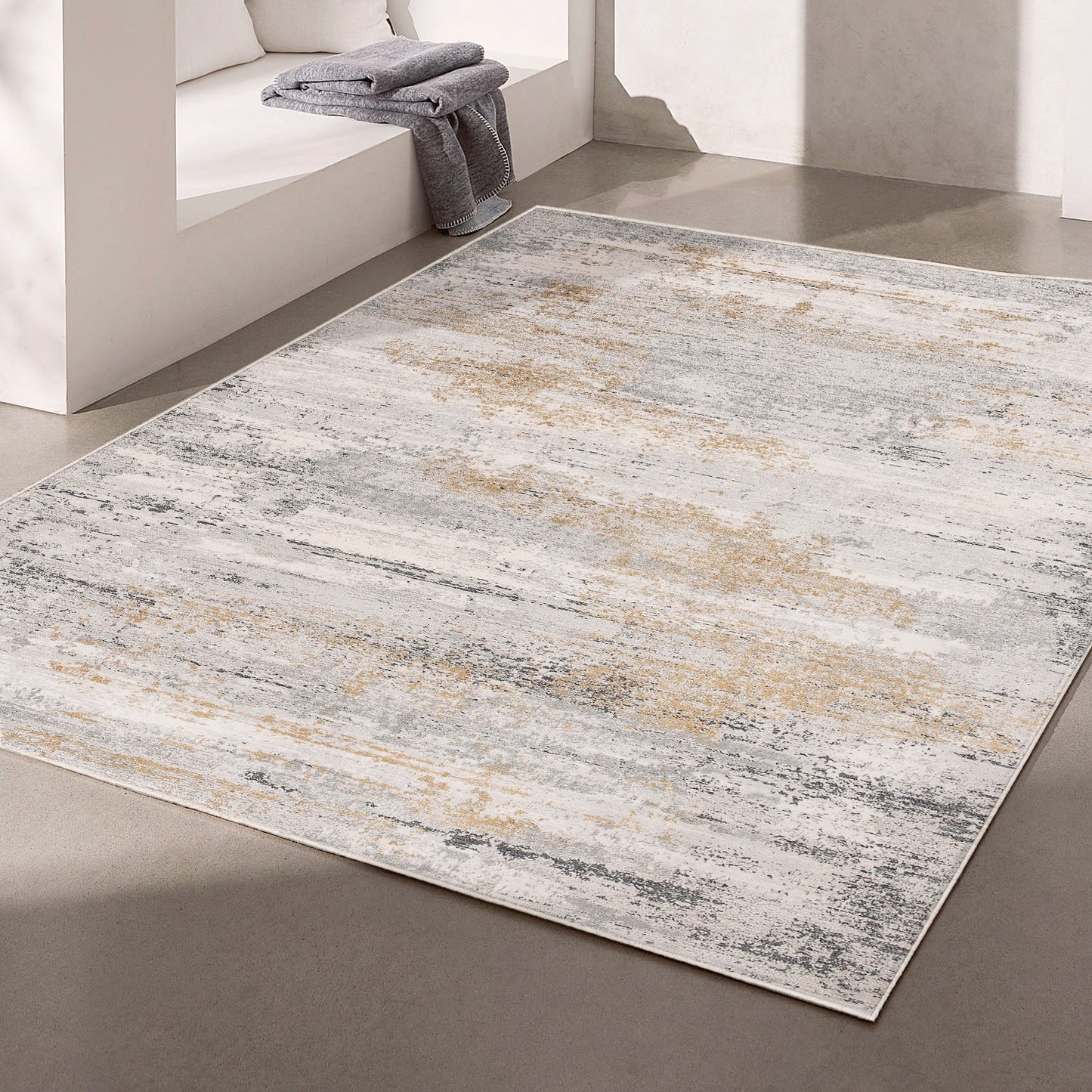 Capri Abstract Contemporary Grey Rug