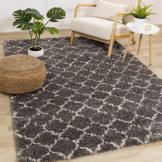 Transitional Elegant Grey Area Rug