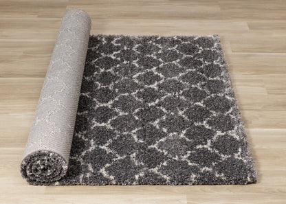 Transitional Elegant Grey Area Rug-7