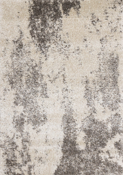 Contemporary Distressed Cream Area Rug