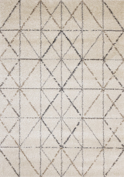 Contemporary Tribal Southwestern Cream Area Rug