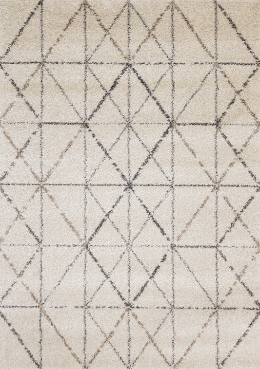 Contemporary Tribal Southwestern Cream Area Rug