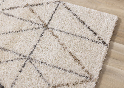 Contemporary Tribal Southwestern Cream Area Rug