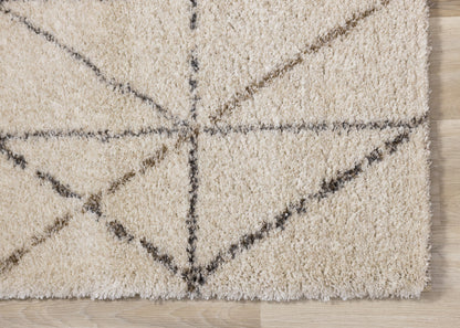 Contemporary Tribal Southwestern Cream Area Rug