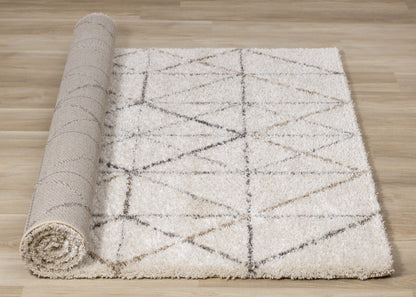 Contemporary Tribal Southwestern Cream Area Rug
