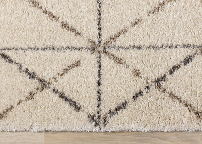 Contemporary Tribal Southwestern Cream Area Rug
