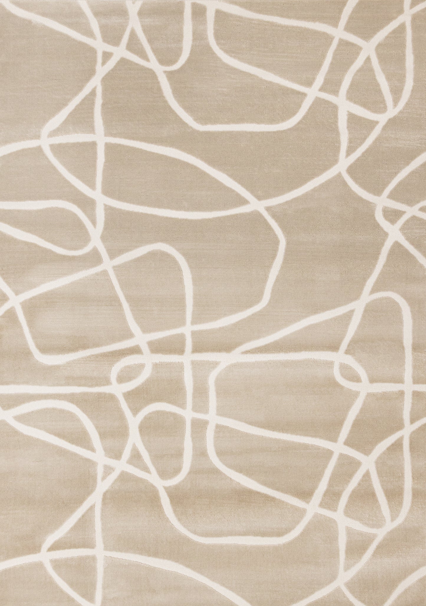 Art Organic Tonal Solid Cream Area Rug-1