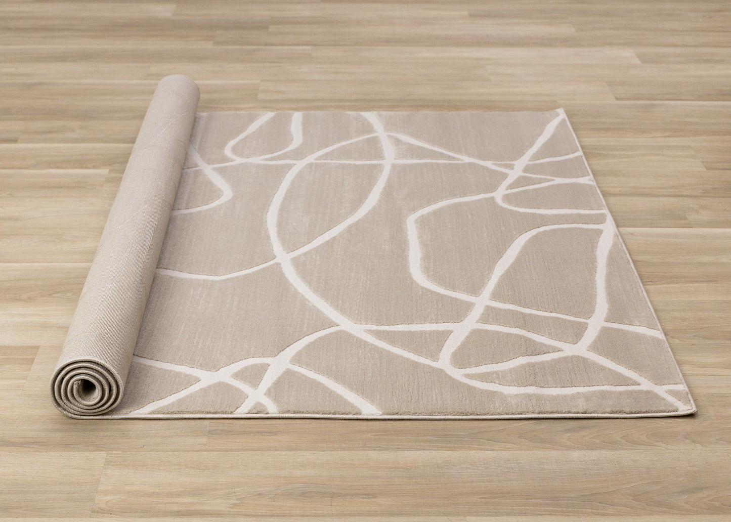 Art Organic Tonal Solid Cream Area Rug-7