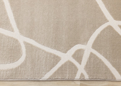 Art Organic Tonal Solid Cream Area Rug-8