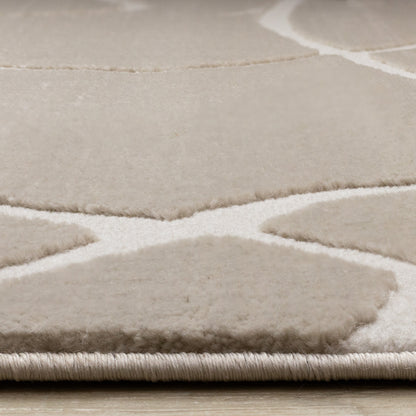 Art Organic Tonal Solid Cream Area Rug-9