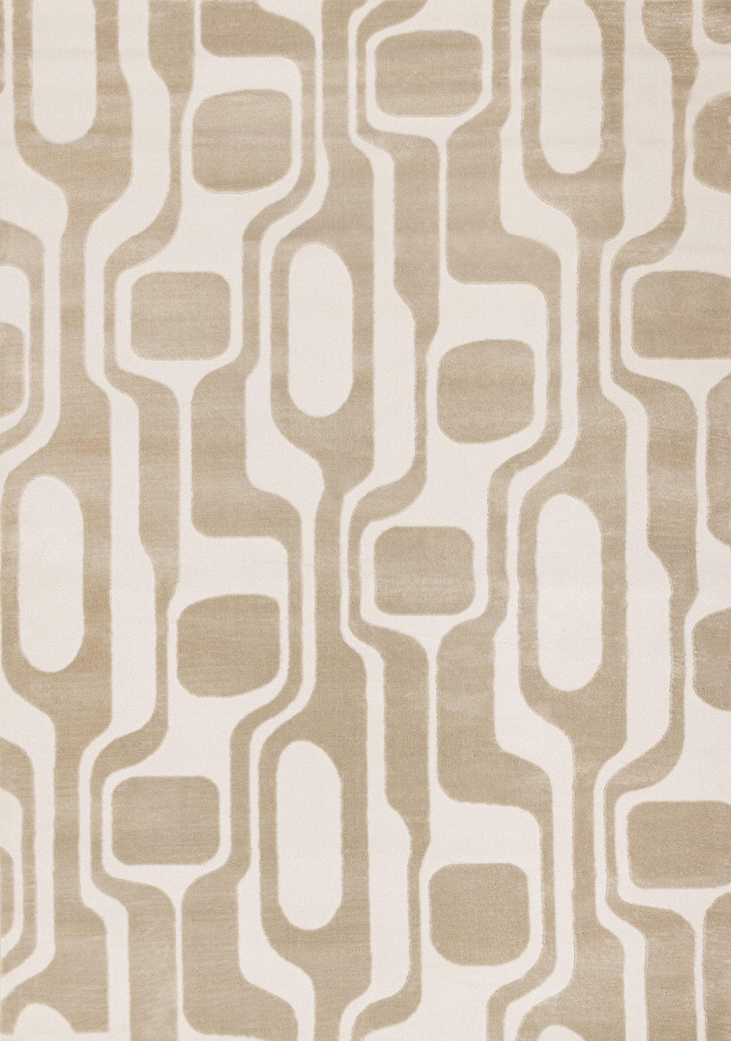Mid-Century Geometric Cream Area Rug-1