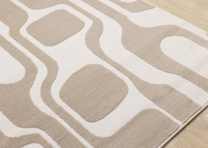 Mid-Century Geometric Cream Area Rug-4