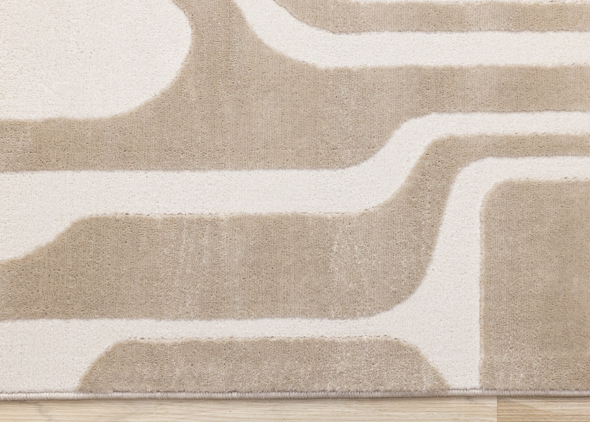 Mid-Century Geometric Cream Area Rug-8