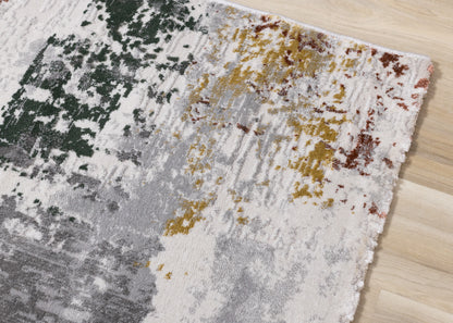 Contemporary Organic Grey Area Rug