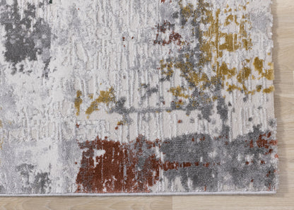 Contemporary Organic Grey Area Rug