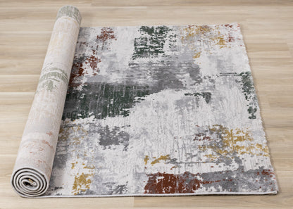 Contemporary Organic Grey Area Rug