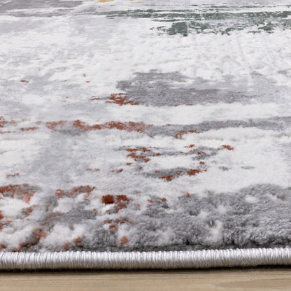 Contemporary Organic Grey Area Rug