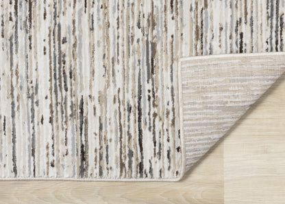 Contemporary Stripes Cream Area Rug