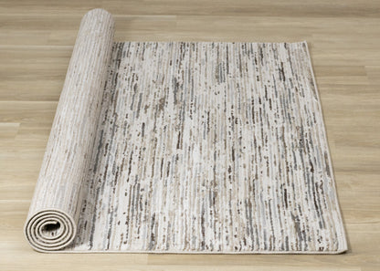 Contemporary Stripes Cream Area Rug