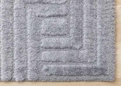 Modern Geometric Blue Area Rug-6