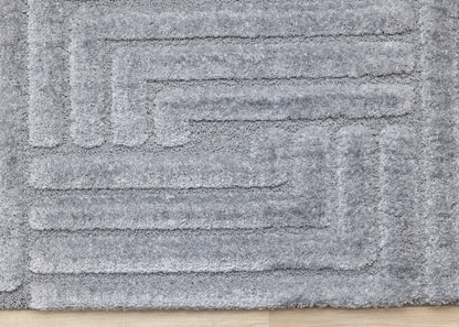 Modern Geometric Blue Area Rug-9
