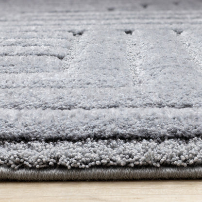 Modern Geometric Blue Area Rug-10