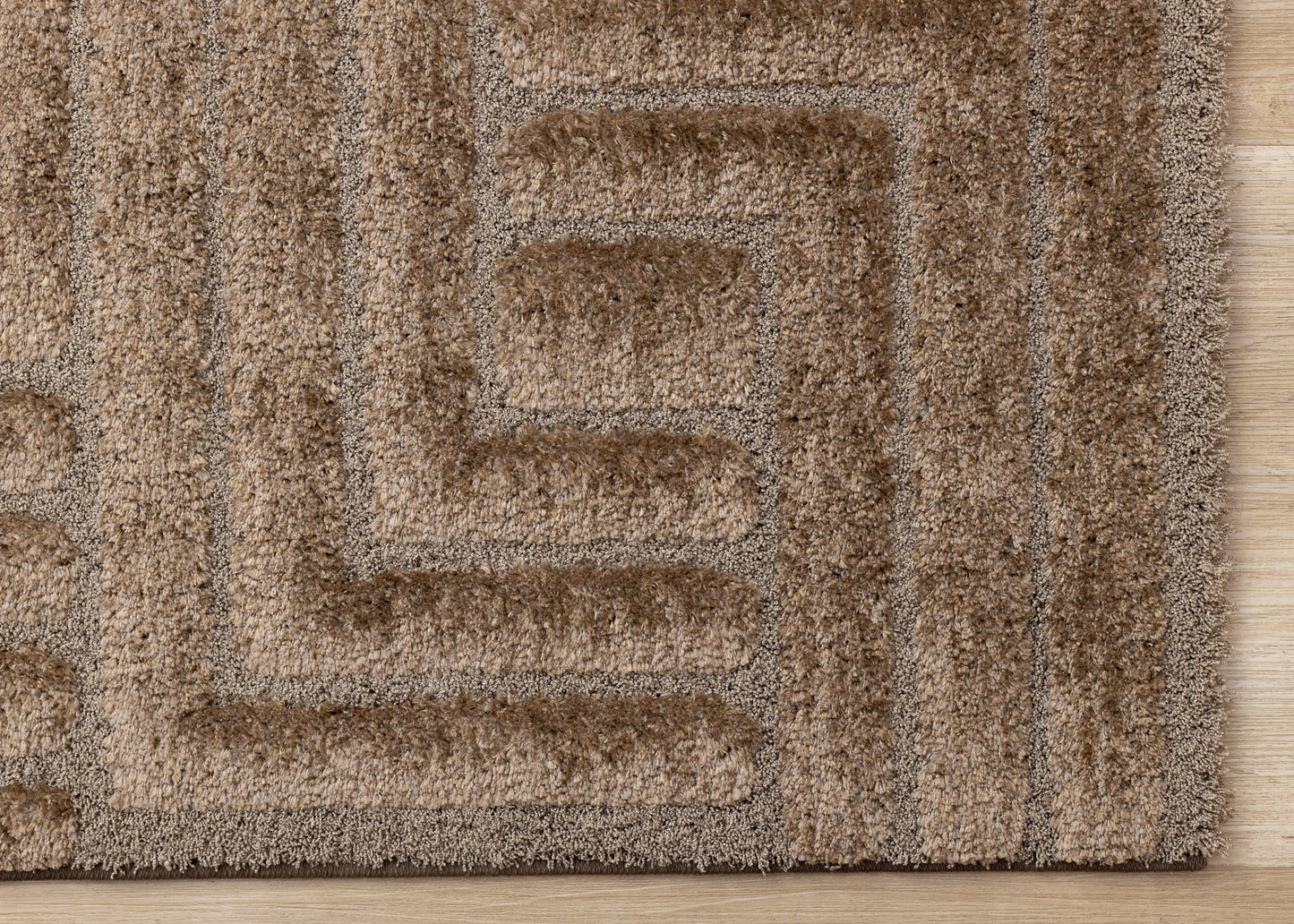 Modern Geometric Brown Area Rug-6