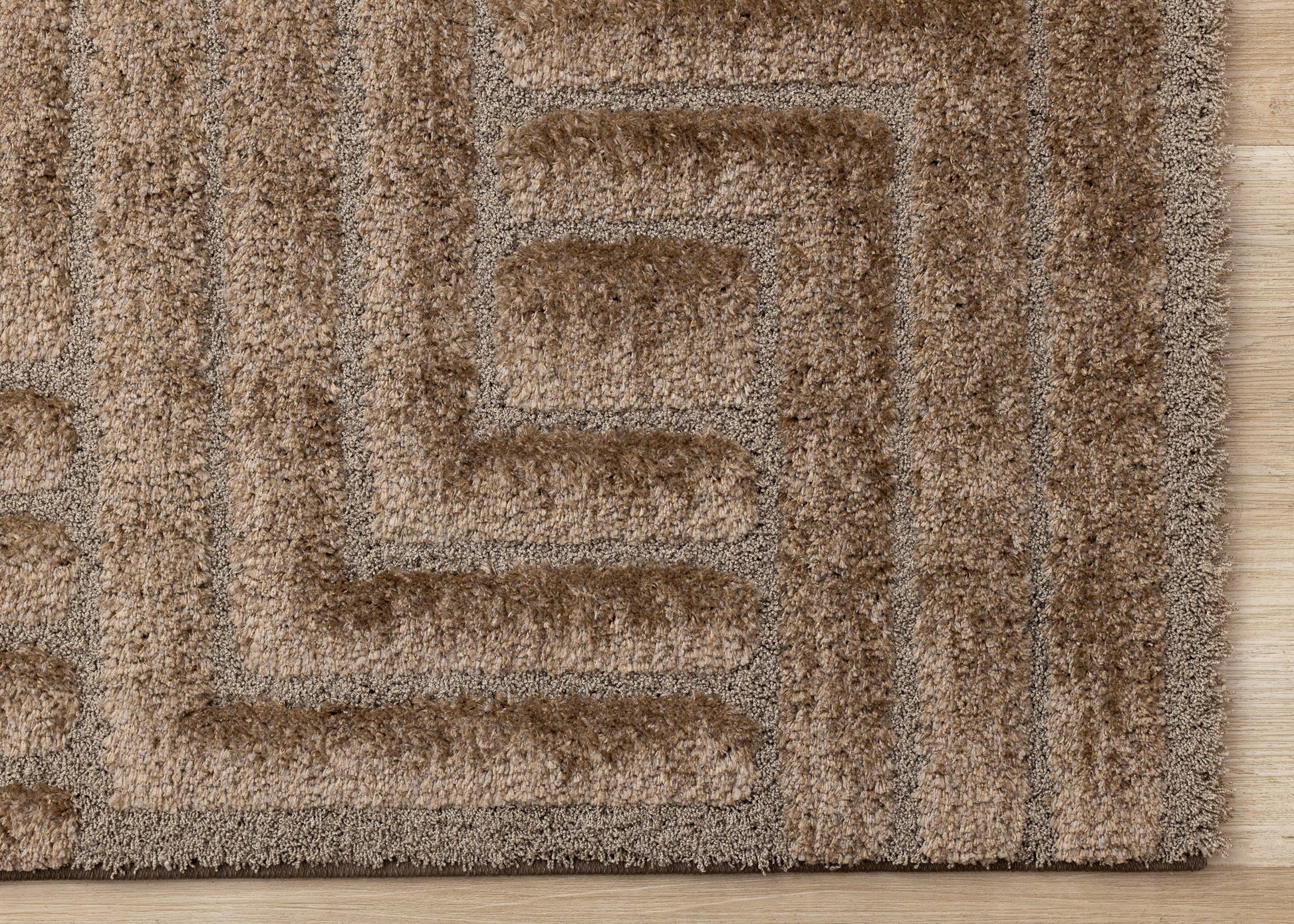 Modern Geometric Brown Area Rug-6