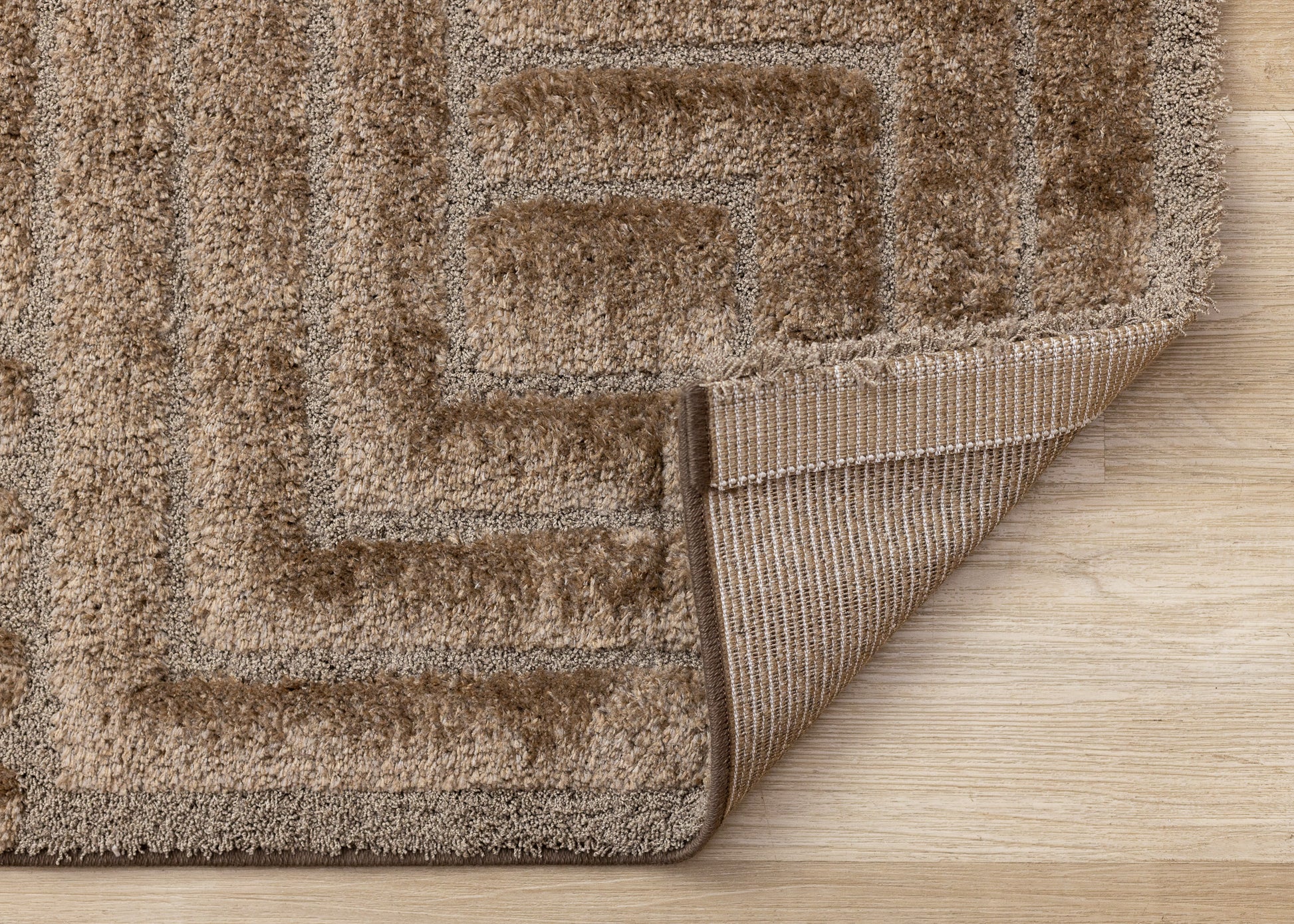 Modern Geometric Brown Area Rug-7