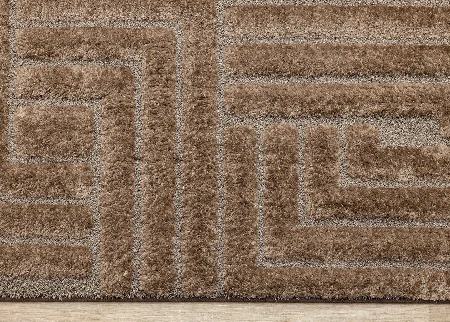 Modern Geometric Brown Area Rug-9