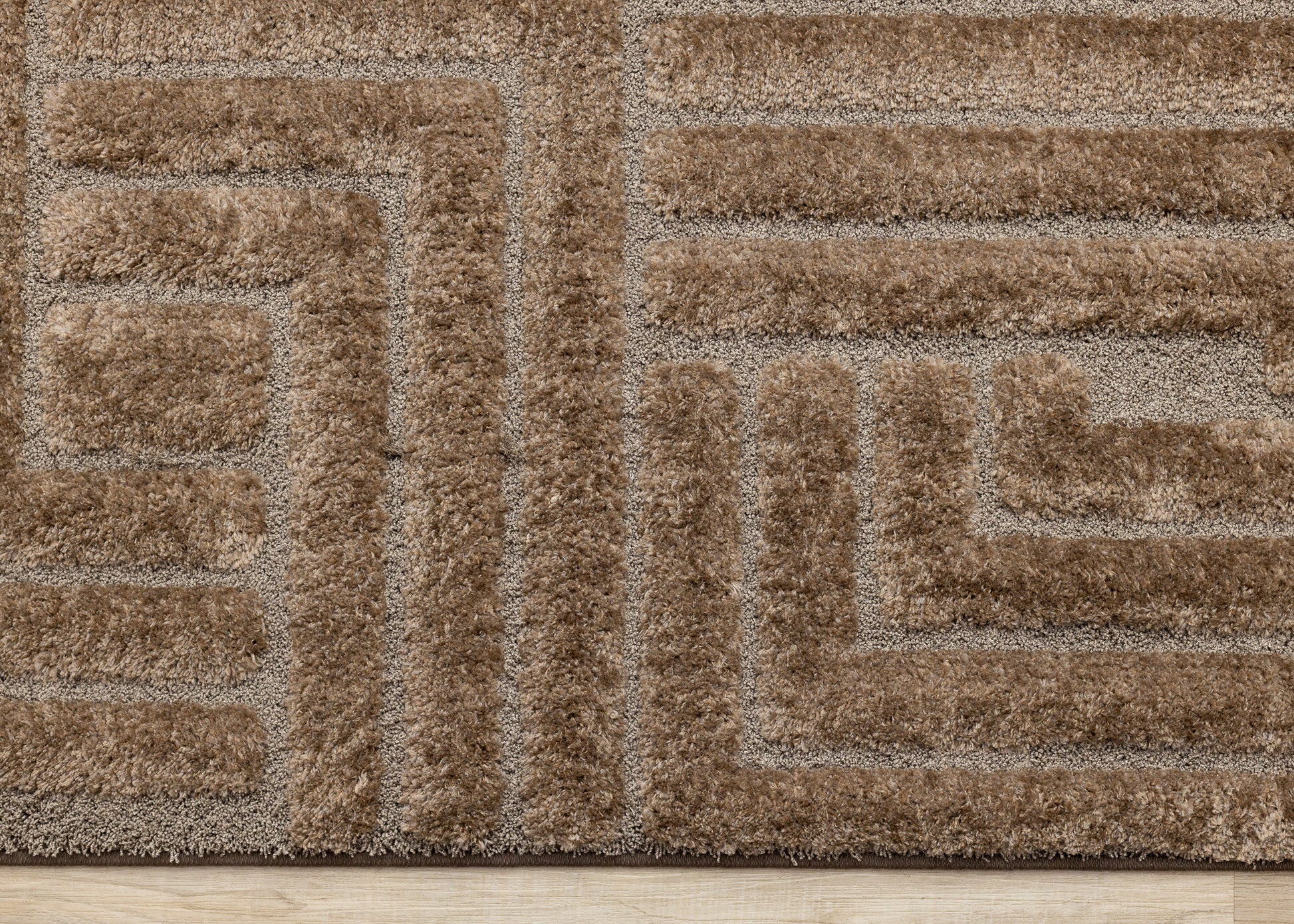 Modern Geometric Brown Area Rug-9