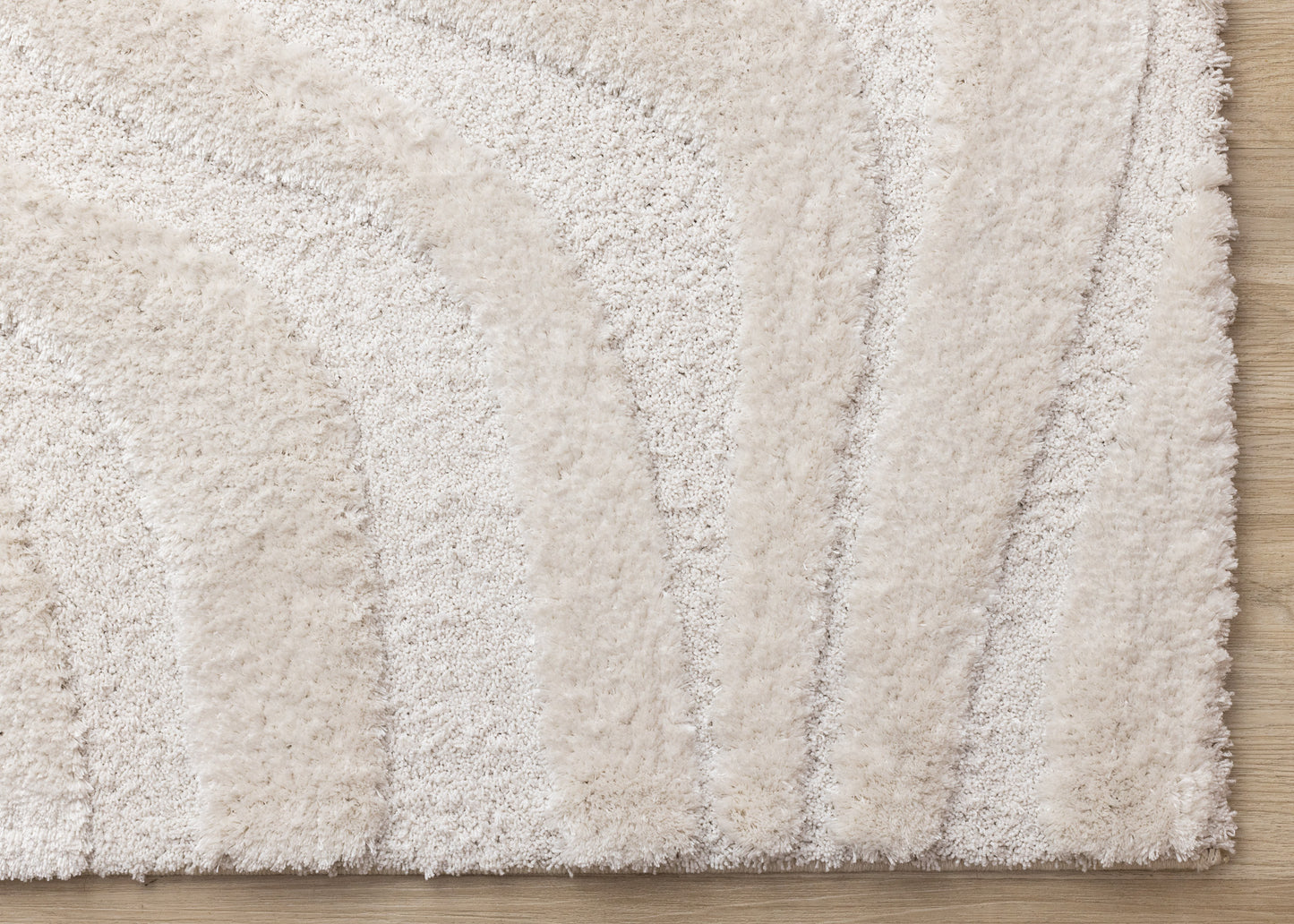 Modern Organic White Area Rug-6