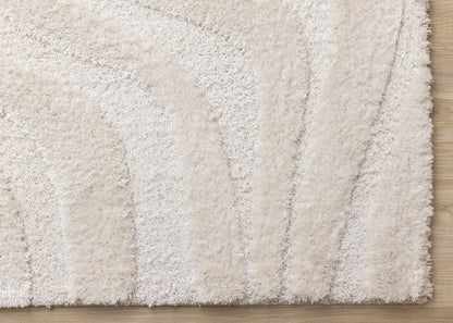 Modern Organic White Area Rug-6