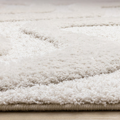 Modern Organic White Area Rug-10