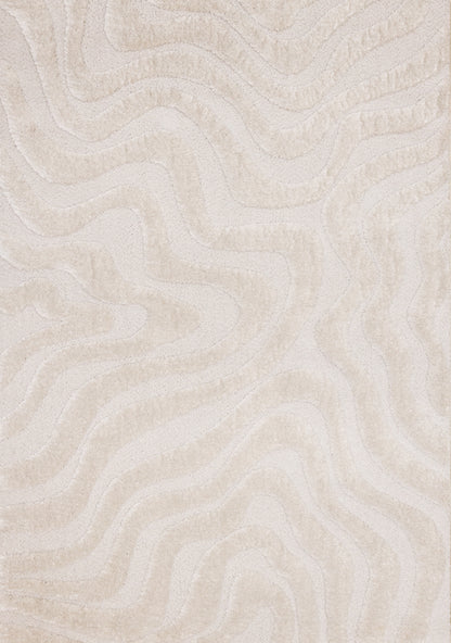 Modern Organic White Area Rug-3
