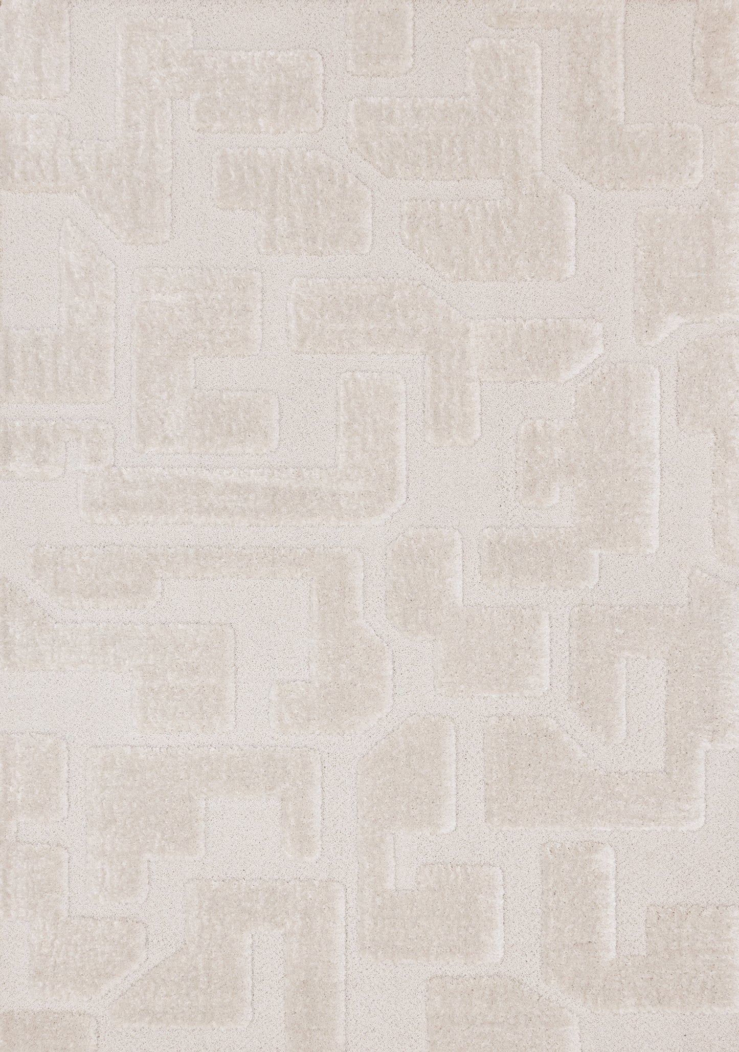 Modern Geometric White Area Rug-1