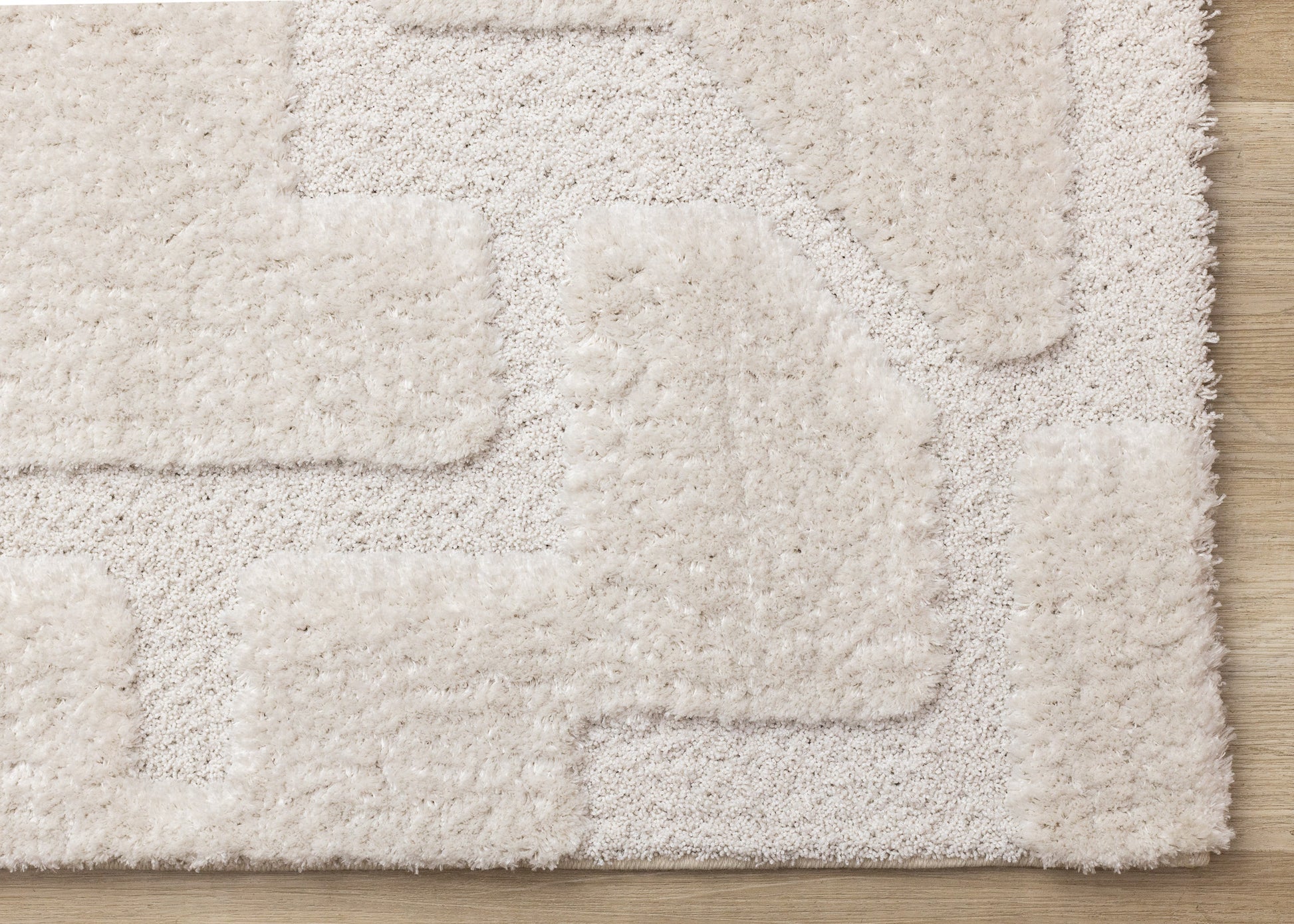 Modern Geometric White Area Rug-6