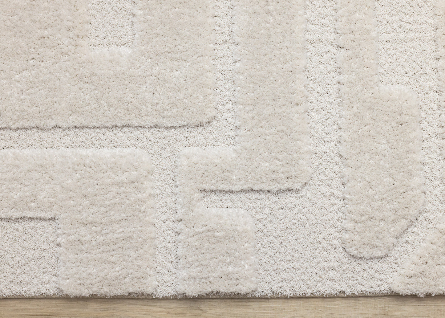 Modern Geometric White Area Rug-9