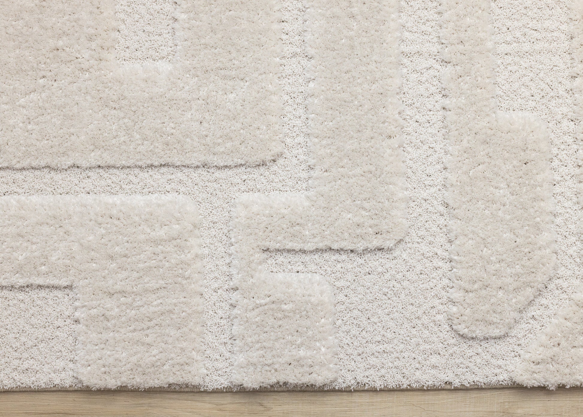 Modern Geometric White Area Rug-9