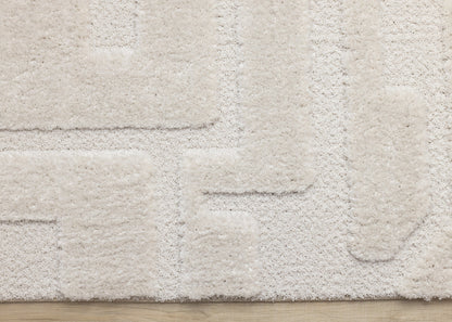 Modern Geometric White Area Rug-9