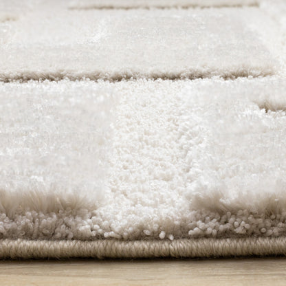 Modern Geometric White Area Rug-10