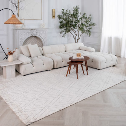 Casa Abstract Boho Beige Rug